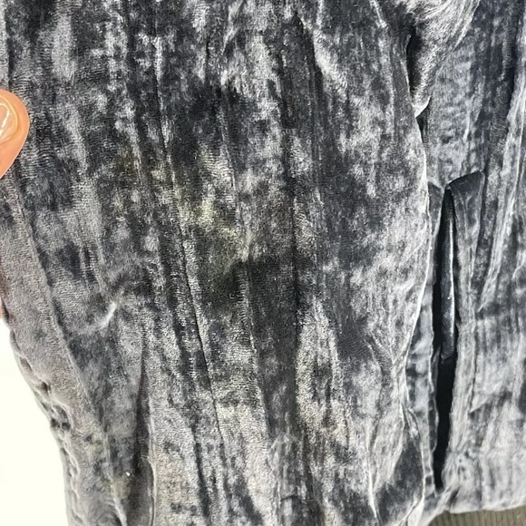 Philp Ayler Jacket Full Zip Velour Navy Blue Full Zip Men’s Size L - Picture 3 of 9